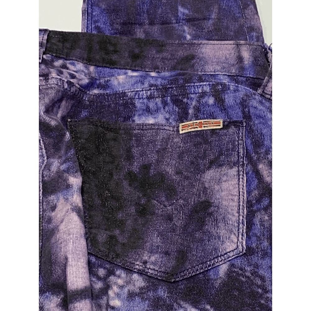 Hudson Women’s Nico Mid Rise Super Skinny Jeans Cotton Purple Galaxy Size 27 - Picture 3 of 9